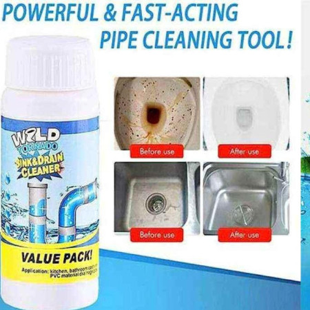 Magic Drain Cleaner – Powerful Sink & Pipe Cleaning Solution for Kitchen & Bathroom Blockages